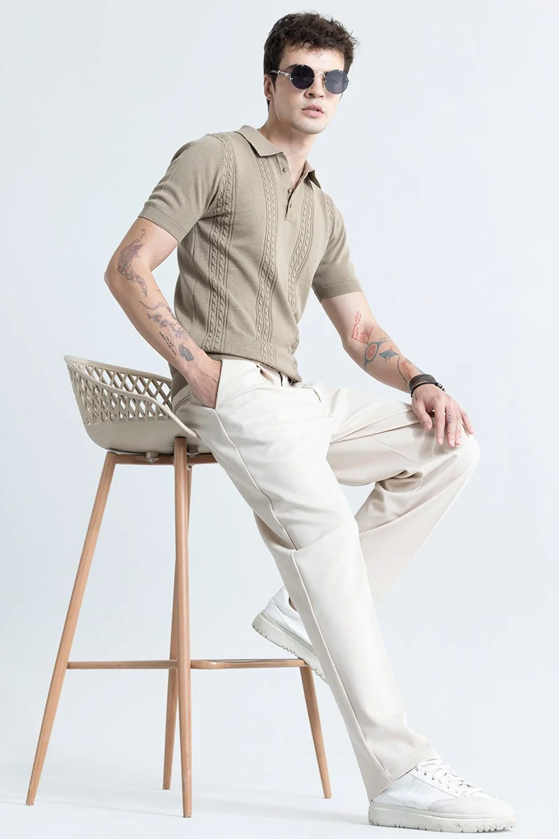 سنيتش تيشيرت بولو بني من إنفينيتي نيت